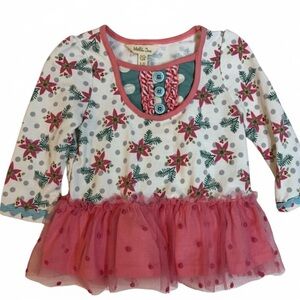 Matilda Jane 12–18M EUC Floral‎ Tulle Holiday Tunic Dress